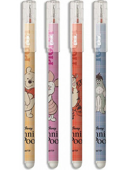 Grupo Erik Disney - Winnie The Pooh Σετ Στυλό Gel που Σβήνει 4τμχ SBB004