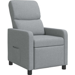 vidaXL Πολυθρόνα Relax Ανακλινόμενη Γκρι 42034817
