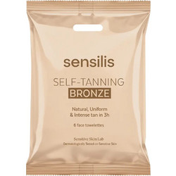 Sensilis Bronze Self Tan Wipes Προσώπου 6τμχ