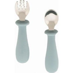 Zingies Jawa Σετ Βρεφικό Πιρούνι & Κουτάλι 6m+ Γαλάζιο 2τμχ