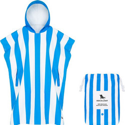 Dock & Bay Quickdry Πόντσο Θαλάσσης Microfiber Μπλε 70x90cm