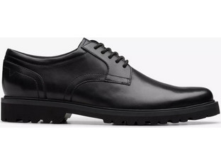 Clarks Berwick Ανδρικά Σκαρπίνια Derby Δερμάτινα Μαύρα 26183725