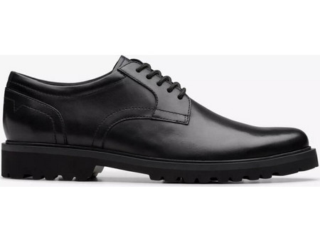 Clarks Berwick Ανδρικά Σκαρπίνια Derby Δερμάτινα Μαύρα 26183725
