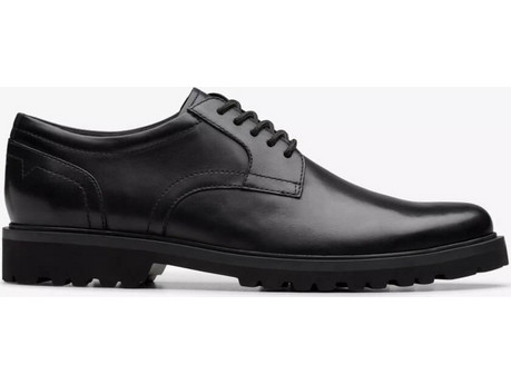 Clarks Berwick Ανδρικά Σκαρπίνια Derby Δερμάτινα Μαύρα 26183725