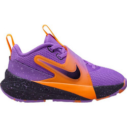 Nike Team Hustle D12 Παιδικά Αθλητικά Παπούτσια για Τρέξιμο Μωβ Πορτοκαλί IO9849-500