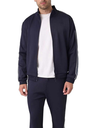 Guess Ανδρική Ζακέτα Φούτερ με Φερμουάρ Navy Μπλε Z6YQ24K5014-G7V2