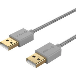 Orico U2-AA02 Καλώδιο Braided USB-A Male 2.0 to USB-A Male 1m Grey