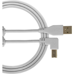 Udg U95006WT Καλώδιο Angle 90° USB-A Male 2.0 to USB-B Male 3m Grey