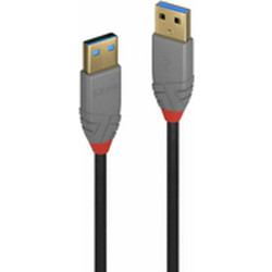 Lindy 36750 Καλώδιο USB-A Male 3.0 to USB-A Male 0.5m Black