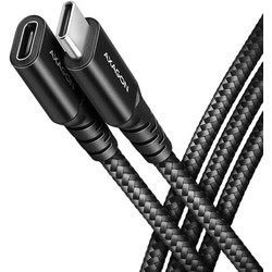 Axagon BUCM32-CF05AB Braided USB-C Female to USB-C 240W 0.5m Black