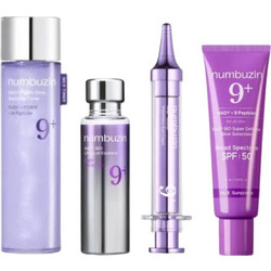 Numbuzin No.9 NAD+ PDRN Glow Boosting Toner 150ml + Bio Lifting-sil Essence 30ml + Retinol Volumetox Eye Cream 10ml + 9 Peptides Dewy Sun Essence SPF50+ 50ml