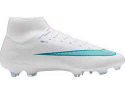 Nike Mercurial Superfly 11 Academy FG IO1485-102 Ποδοσφαιρικά Παπούτσια με Τάπες και Καλτσάκι Λευκά Γαλάζια