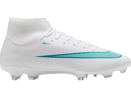 Nike Mercurial Superfly 11 Academy FG IO1485-102 Ποδοσφαιρικά Παπούτσια με Τάπες και Καλτσάκι Λευκά Γαλάζια