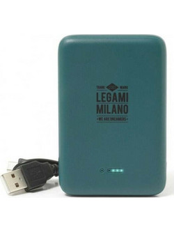 Legami POW0013 Wireless Power Bank 5000mAh με Θύρα USB-A & Θύρα USB-C Black
