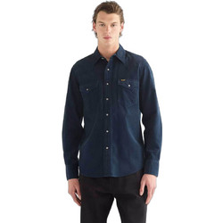 Wrangler Ανδρικό Πουκάμισο Κοτλέ Μακρυμάνικο Κανονική Γραμμή Overshirt Μπλε 112386903