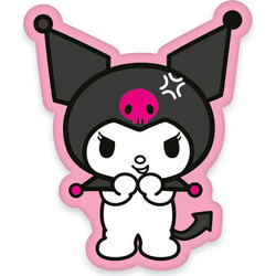 Sanrio Kuromi Smiling Παιδικό Διακοσμητικό Μαξιλάρι Ροζ