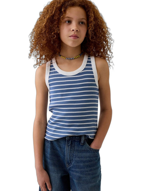 Gap Παιδικό T-Shirt Αμάνικο Royal Blue Λευκό 894333005