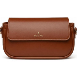 Bag to Bag Γυναικεία Τσάντα Χιαστί από Δερματίνη Καφέ με Ιμάντα YC-03151
