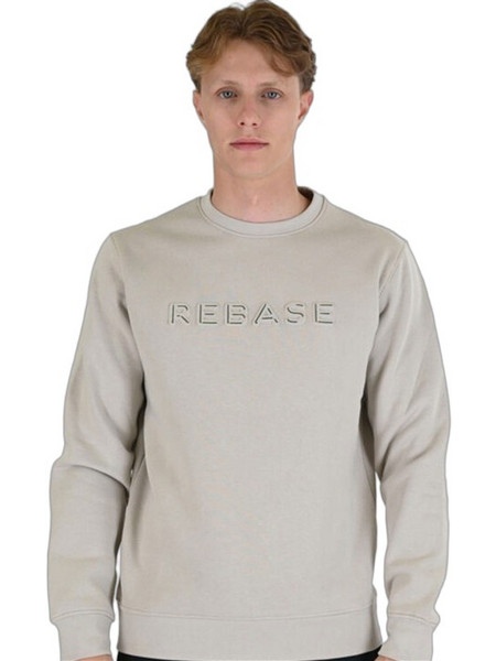 Rebase Ανδρικό Φούτερ Μπεζ RTOP-1117