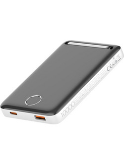 Ldnio PQ17 Power Bank 10000mAh 22.5W με Θύρα USB-C Quick Charge 3.0 & Power Delivery White Black
