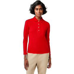 Lacoste Γυναικεία Μπλούζα Polo Κόκκινη PF5464