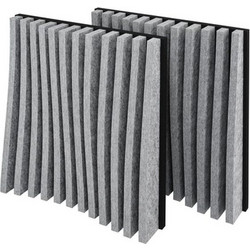 t.akustik PET Parametric Absorber 60 AZ 60x60x2.5cm 2τμχ Grey