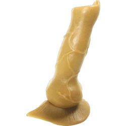 Mokko Toys Doggy Style Ρεαλιστικό Dildo με Βεντούζα & Όρχεις 17.5cm Μπεζ