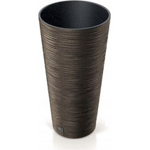 Prosperplast Furu Slim Eco Γλάστρα Στρογγυλή Πλαστική Καφέ 25x48cm DFRH250W