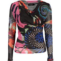 Desigual Galaxia Γυναικείο Χειμερινό Ντραπέ Top Μαύρο 26WWTK11