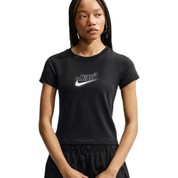 Nike Sportswear Chill Γυναικείο Αθλητικό T-Shirt Μαύρο IM6456-010