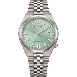 Citizen Tsuyosa 60 Ανδρικό Ρολόι Αυτόματο με Ασημί Μεταλλικό Μπρασελέ NK0030-51X