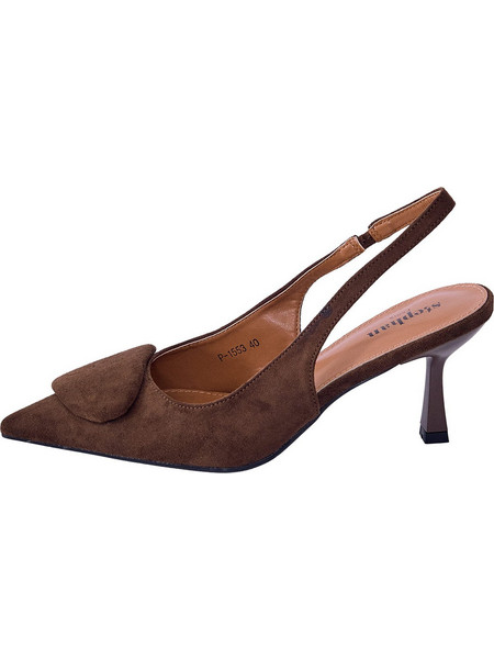 Celestino Γόβες Slingback με Τακούνι Στιλέτο Καφέ WU1697.A553.2