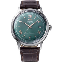 Orient Bambino Ανδρικό Ρολόι Αυτόματο με Καφέ Δερμάτινο Λουράκι RA-AC0023E