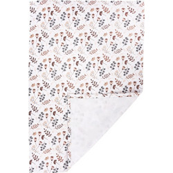 Jukki Boho Garden Αδιάβροχο Σελτεδάκι Αλλαξιέρας Μωρού Βαμβακερό Φανελένιο Λευκό 50x75cm