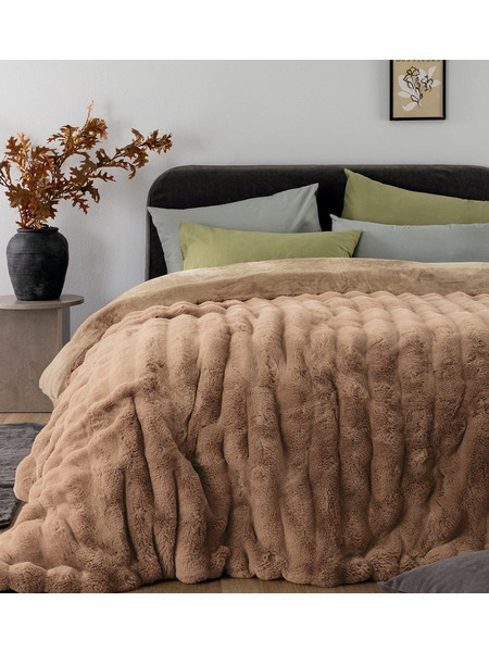 Palamaiki Κουβερτοπάπλωμα Υπέρδιπλο 220x240 Comfo Taupe