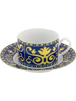 WM Collection Sunarabica Σετ Φλιτζάνια Τσαγιού Πορσελάνης Πολύχρωμα 200ml 6τμχ