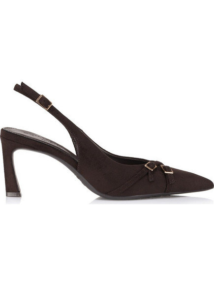 Primadonna Γόβες Slingback με Λεπτό Ψηλό Τακούνι Σοκολατί 10603MF