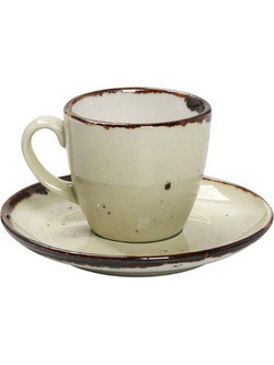 Espiel Terra Φλιτζάνι Espresso Lungo & Ελληνικού Καφέ Πορσελάνης Μπεζ 90ml TLH112K6