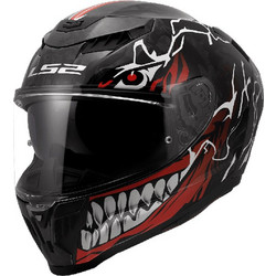 LS2 FF807 Dragon Incubus Black Red White Κράνος Μηχανής Full Face 1400gr