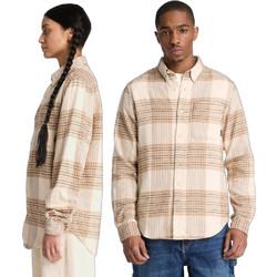 Timberland Flannel House Check Regular Fit Ανδρικό Πουκάμισο White Smoke YD TBC0YH82V091