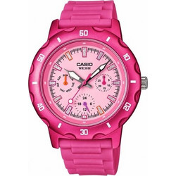 Casio Γυναικείο Ρολόι με Φούξια Καουτσούκ Λουράκι LTP-1328-4E