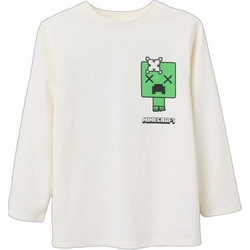 Zippy Minecraft Παιδικό T-Shirt Μακρυμάνικο Μπεζ Πράσινο 31081789041