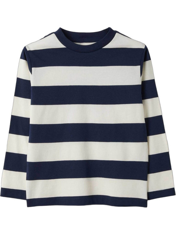 OVS Παιδικό T-Shirt Μακρυμάνικο Λευκό Navy Μπλε 2821586
