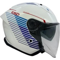 Faseed FSD 768 White Red Blue Κράνος Μηχανής Jet