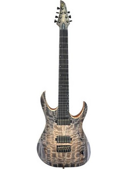 Mayones Elite Ηλεκτρική Κιθάρα ST Style με Μαγνήτες HH & Ταστιέρα Ebony 7 Χορδών Natural Fade Graphite Burst Out