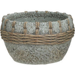 Inart Κασπώ Τσιμεντένιο Μπεζ Βεραμάν 20x12cm 3-70-259-0049