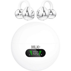 MLK+ Q71 AI Ακουστικά Bluetooth Open Ear White