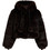 Juicy Couture Γυναικεία Γούνα Κοντή με Κουκούλα Μαύρη JCXIJ126509