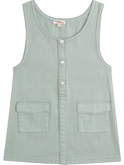 Dpam Παιδικό Φόρεμα Heart Buttons Πράσινο 26W901M2ROB