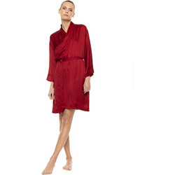 Pink Label Γυναικεία Ρόμπα Χειμωνιάτικη Σατέν Μπορντό WN-1823